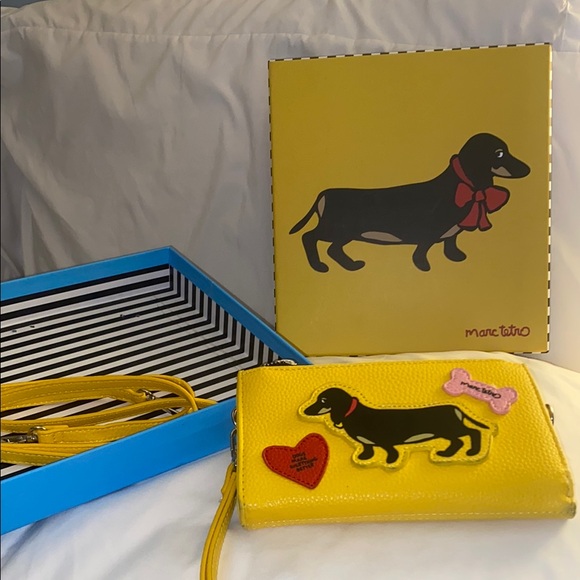 marc tetro Handbags - Marc retro Yellow Dachshund Dog Wallet